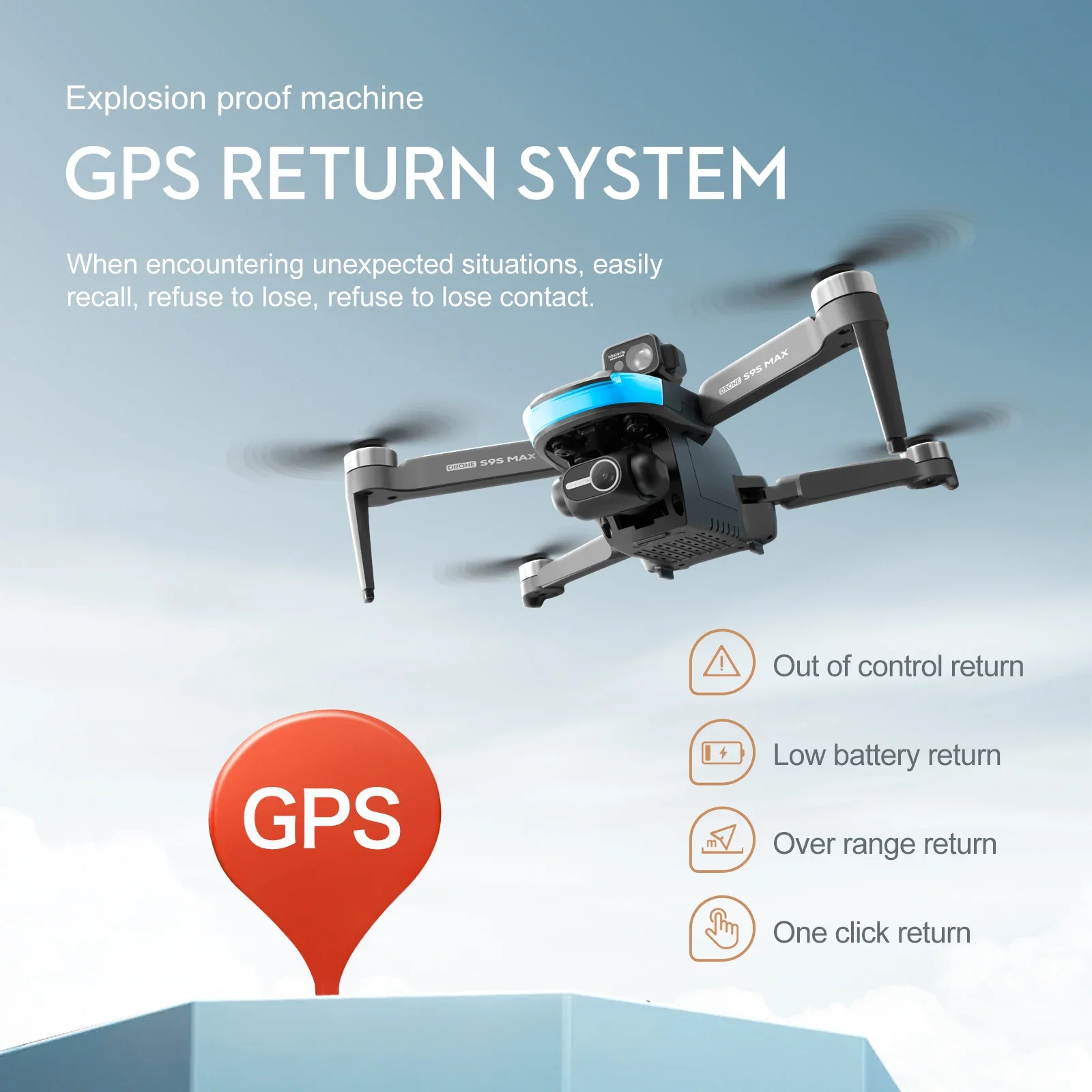 Nuevo S9S MAX MINI Drone 4K 2  - Drone Gimbal 2 Axis reseña y precio