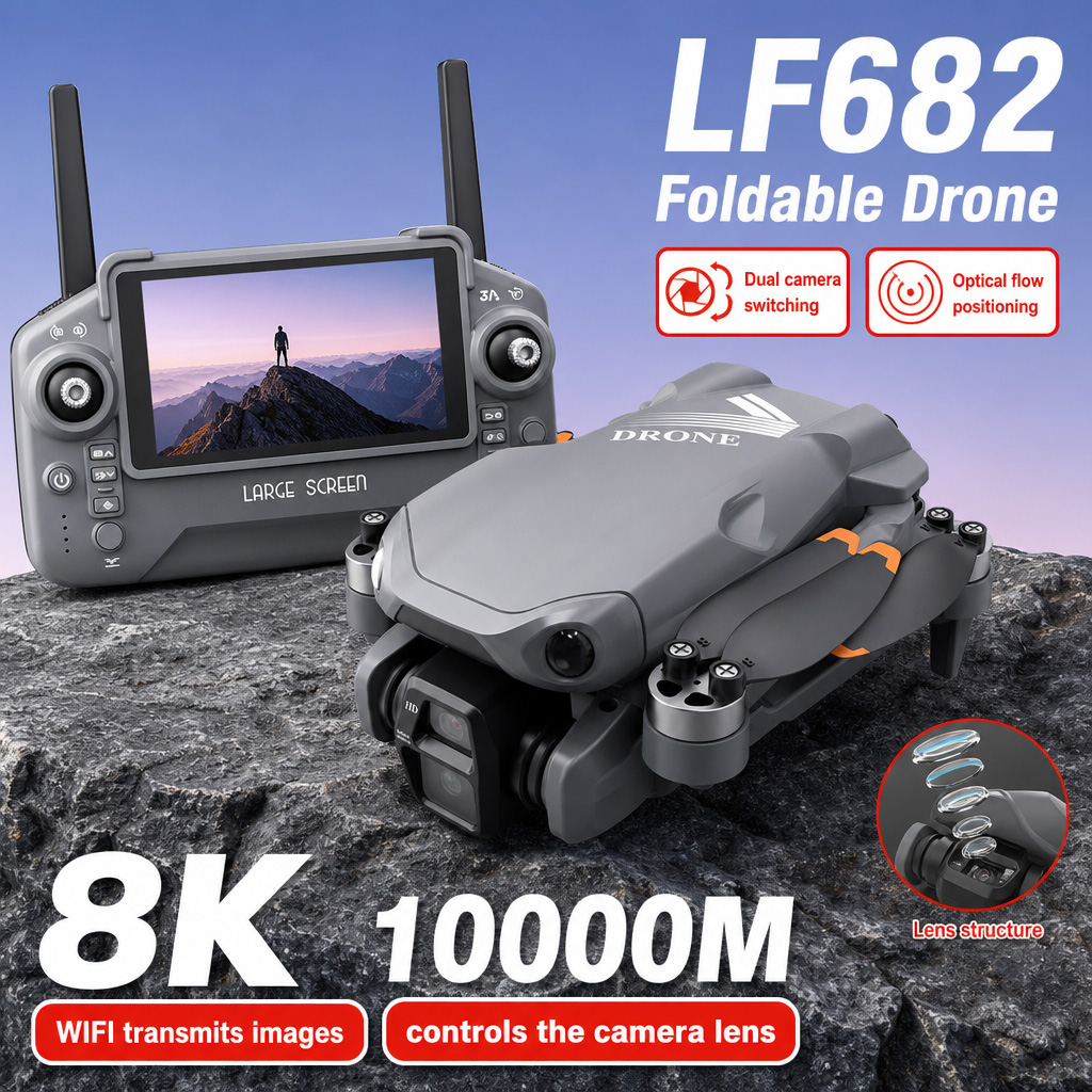 Dron Aéreo LF682 con Cámaras D - Drone Gimbal Mount reseña y precio