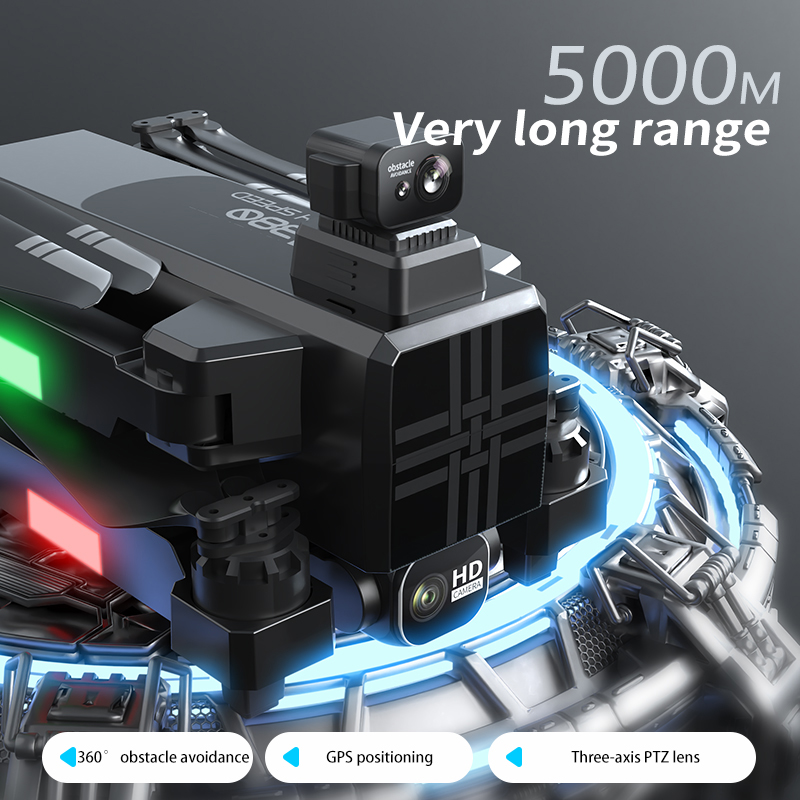 Dron A380 4K HD de tres ejes,  - Drone Gimbal Brushless reseña y precio