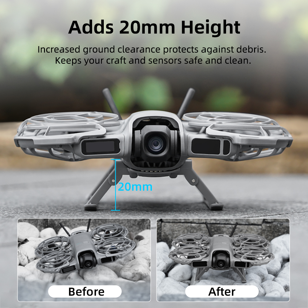BRDRC Tren de aterrizaje plega - Drone Gimbal Mount reseña y precio